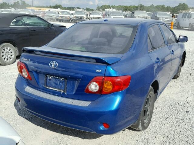 JTDBL40E59J021131 - 2009 TOYOTA COROLLA BA BLUE photo 4