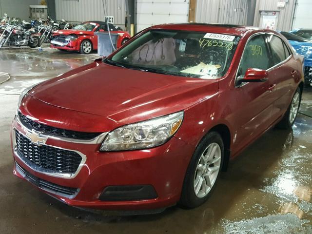 1G11C5SL8EF184407 - 2014 CHEVROLET MALIBU 1LT BURGUNDY photo 2