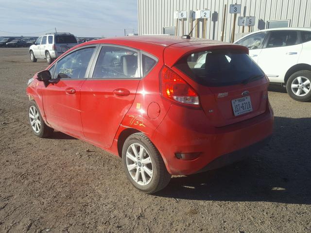 3FADP4EJ6CM170585 - 2012 FORD FIESTA SE RED photo 3