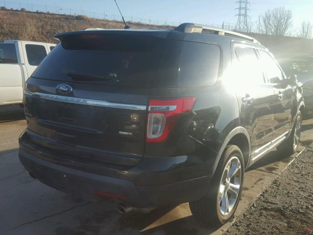 1FM5K8F8XDGA27551 - 2013 FORD EXPLORER L BLACK photo 4