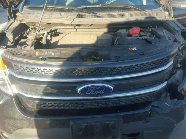 1FM5K8F8XDGA27551 - 2013 FORD EXPLORER L BLACK photo 7