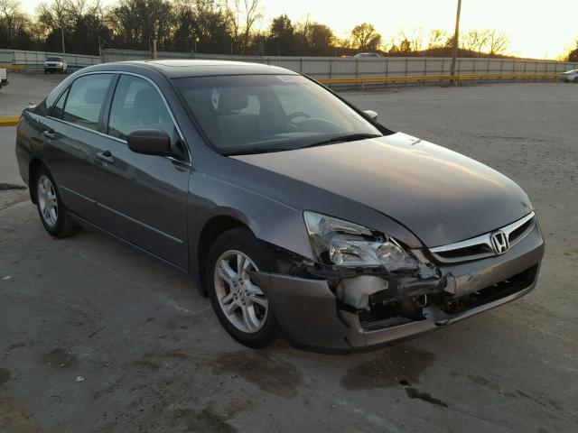 1HGCM56747A205040 - 2007 HONDA ACCORD EX GRAY photo 1