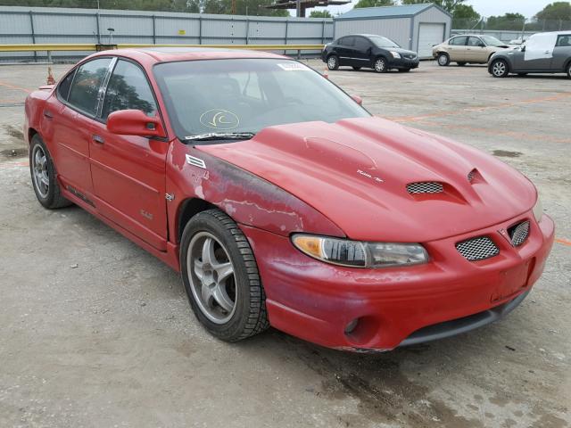 1G2WR521X2F199260 - 2002 PONTIAC GRAND PRIX Червоний фото 1