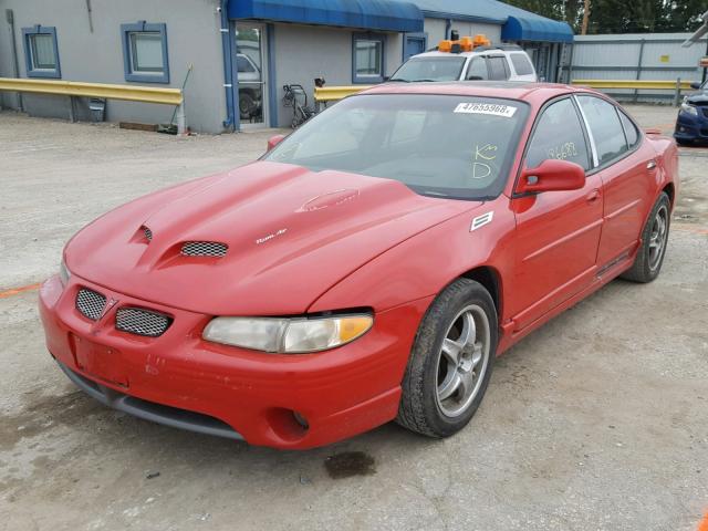 1G2WR521X2F199260 - 2002 PONTIAC GRAND PRIX Червоний фото 2