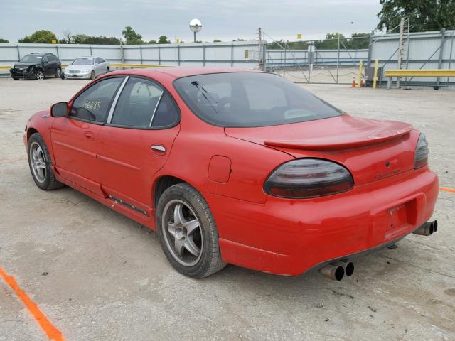 1G2WR521X2F199260 - 2002 PONTIAC GRAND PRIX Червоний фото 3