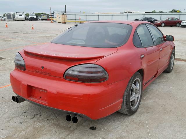 1G2WR521X2F199260 - 2002 PONTIAC GRAND PRIX Червоний фото 4