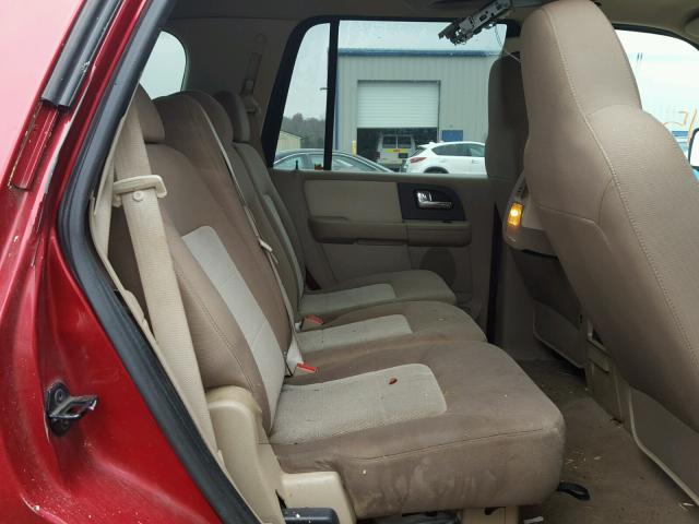 1FMPU16505LB11645 - 2005 FORD EXPEDITION BURGUNDY photo 6