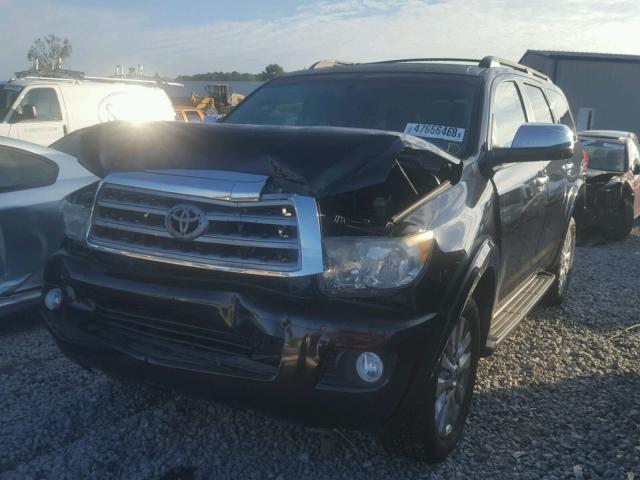 5TDDW5G16AS033501 - 2010 TOYOTA SEQUOIA PL BLACK photo 2