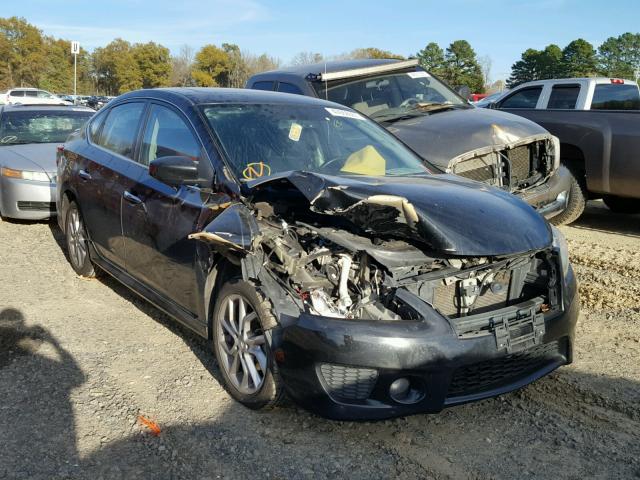 3N1AB7AP7DL768668 - 2013 NISSAN SENTRA S BLACK photo 1