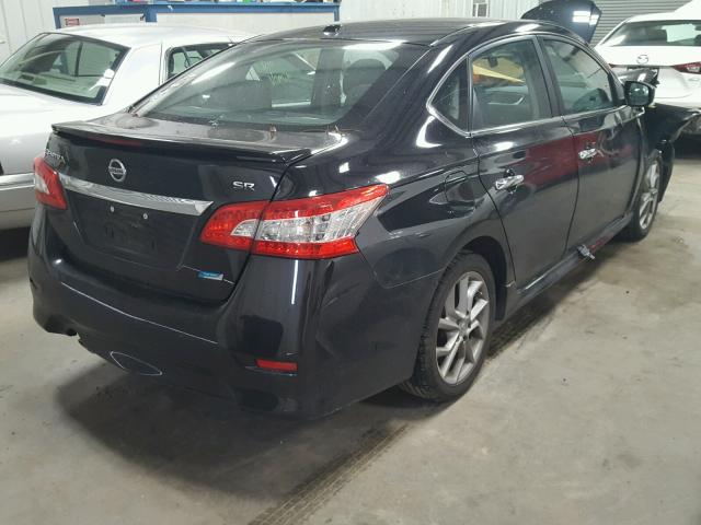 3N1AB7AP7DL768668 - 2013 NISSAN SENTRA S BLACK photo 4