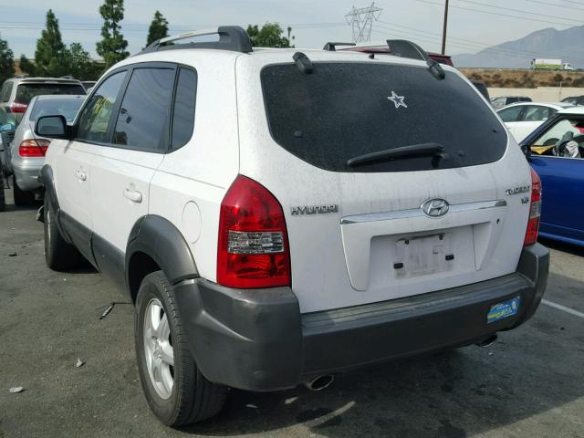 KM8JN12D55U146210 - 2005 HYUNDAI TUCSON GLS WHITE photo 3