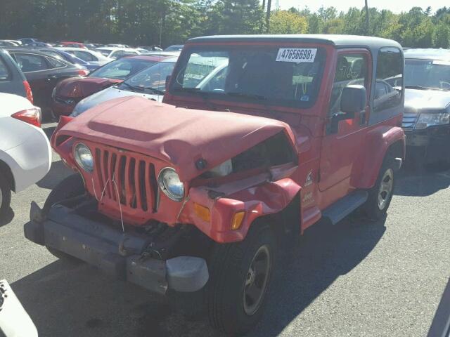 1J4FA39S43P359726 - 2003 JEEP WRANGLER C RED photo 2