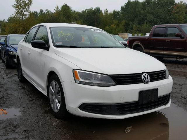 3VW1K7AJ1CM344949 - 2012 VOLKSWAGEN JETTA BASE WHITE photo 1