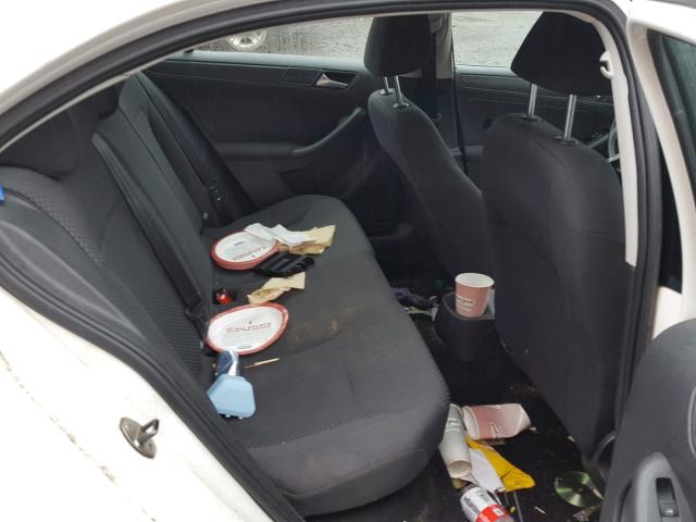 3VW1K7AJ1CM344949 - 2012 VOLKSWAGEN JETTA BASE WHITE photo 6