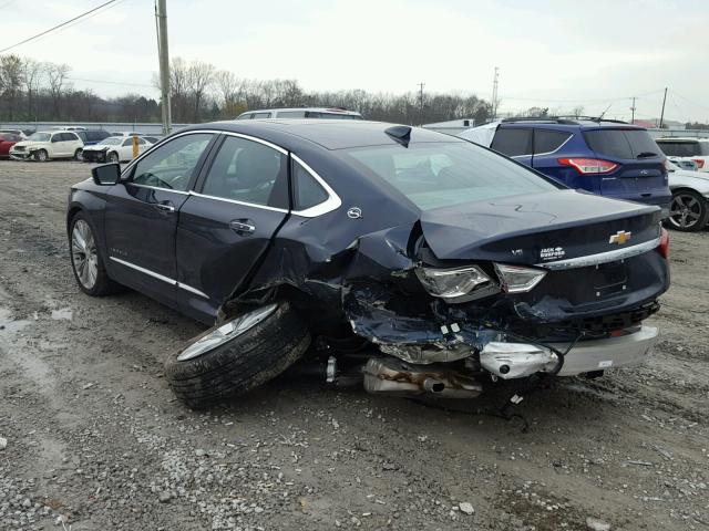 2G1145S30H9182323 - 2017 CHEVROLET IMPALA PRE BLUE photo 3