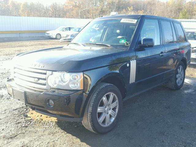 SALME15498A295814 - 2008 LAND ROVER RANGE ROVE BLACK photo 2