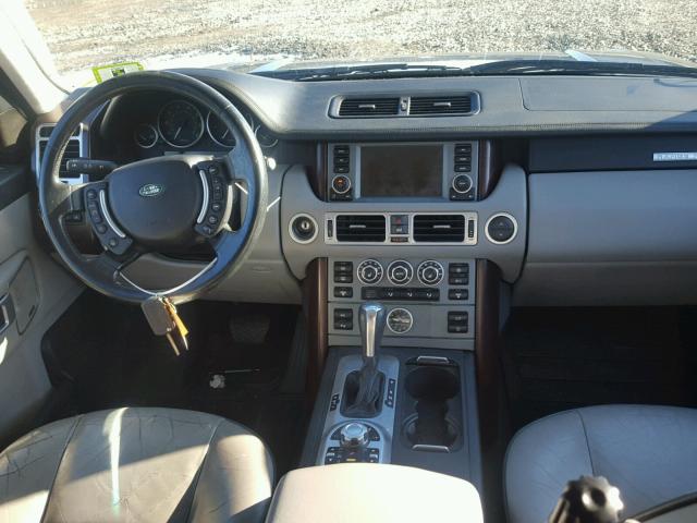 SALME15498A295814 - 2008 LAND ROVER RANGE ROVE BLACK photo 9