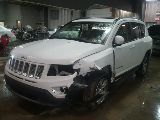 1C4NJDEB0GD765703 - 2016 JEEP COMPASS LA WHITE photo 2