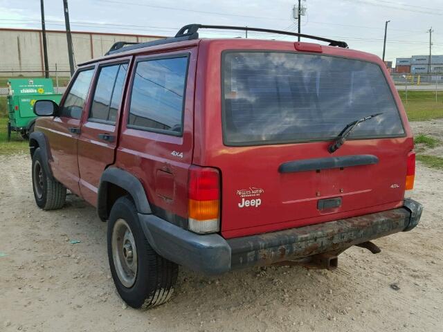 1J4FF28S9XL599560 - 1999 JEEP CHEROKEE S RED photo 3