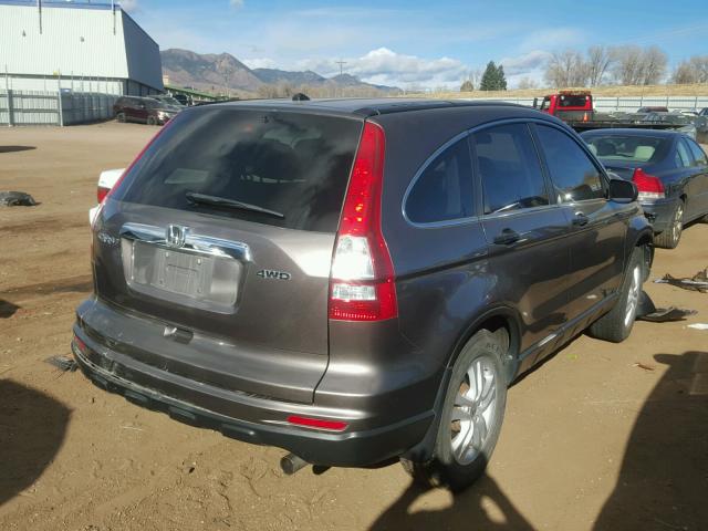 5J6RE4H53BL113159 - 2011 HONDA CR-V EX BROWN photo 4