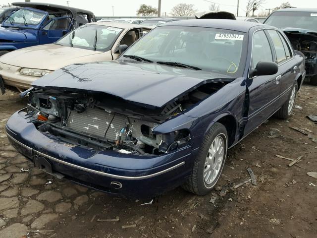 2FAFP74W93X210332 - 2003 FORD CROWN VICT BLUE photo 2