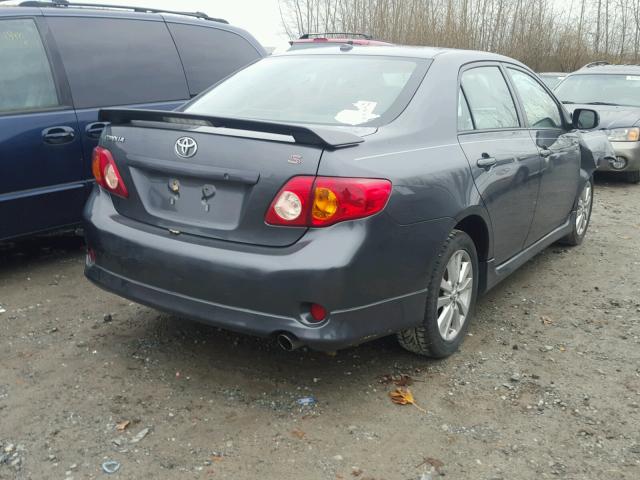 2T1BU4EE4AC323046 - 2010 TOYOTA COROLLA BA GRAY photo 4