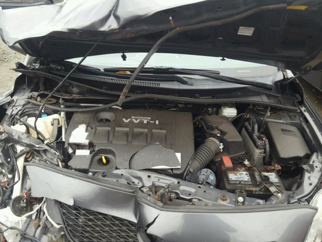 2T1BU4EE4AC323046 - 2010 TOYOTA COROLLA BA GRAY photo 7