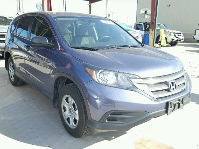 3CZRM3H3XEG709575 - 2014 HONDA CR-V LX BLUE photo 1