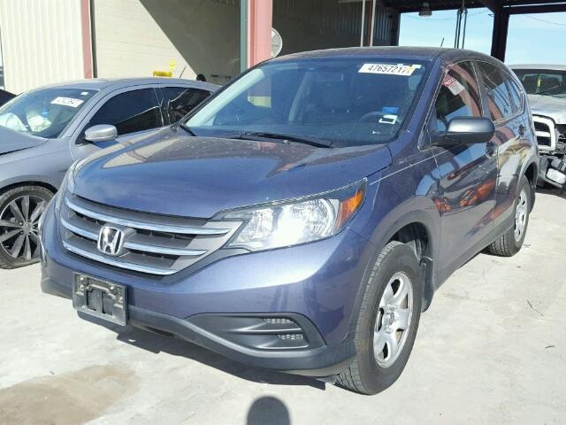 3CZRM3H3XEG709575 - 2014 HONDA CR-V LX BLUE photo 2