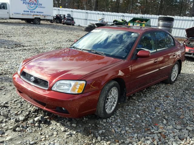 4S3BE625147211047 - 2004 SUBARU LEGACY L S RED photo 2