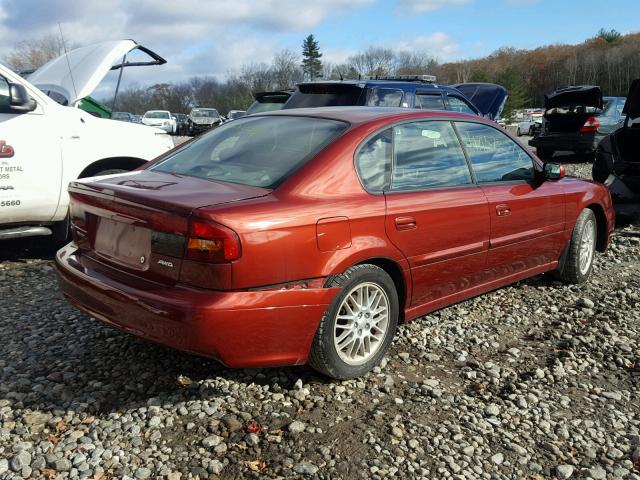 4S3BE625147211047 - 2004 SUBARU LEGACY L S RED photo 4