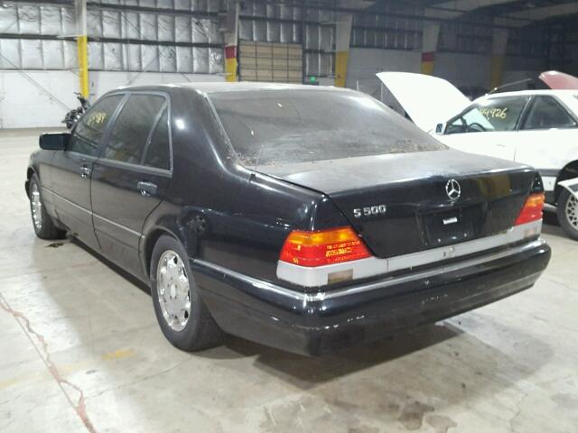 WDBGA51E2SA270006 - 1995 MERCEDES-BENZ S 500 BLACK photo 3