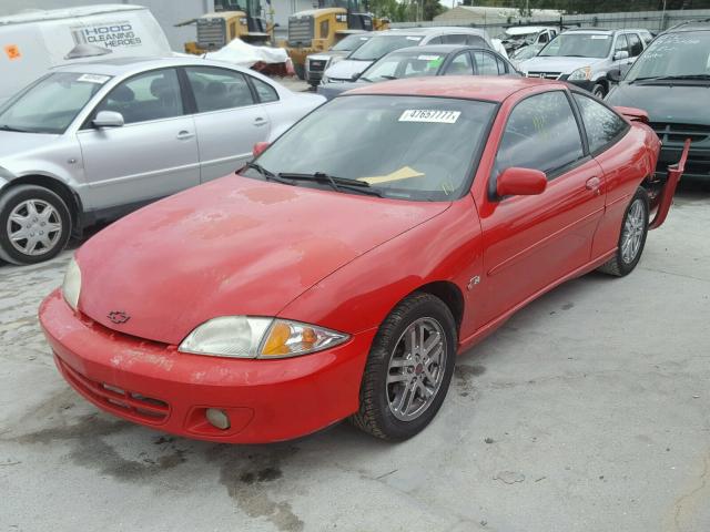 1G1JH12F527308272 - 2002 CHEVROLET CAVALIER L RED photo 2