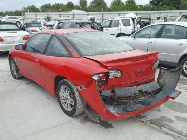 1G1JH12F527308272 - 2002 CHEVROLET CAVALIER L RED photo 3