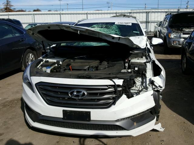 5NPE34AF2HH473937 - 2017 HYUNDAI SONATA SPO WHITE photo 9