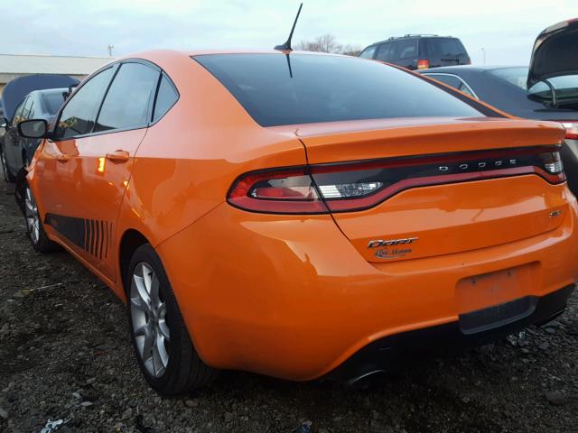 1C3CDFBA1DD288608 - 2013 DODGE DART SXT ORANGE photo 3