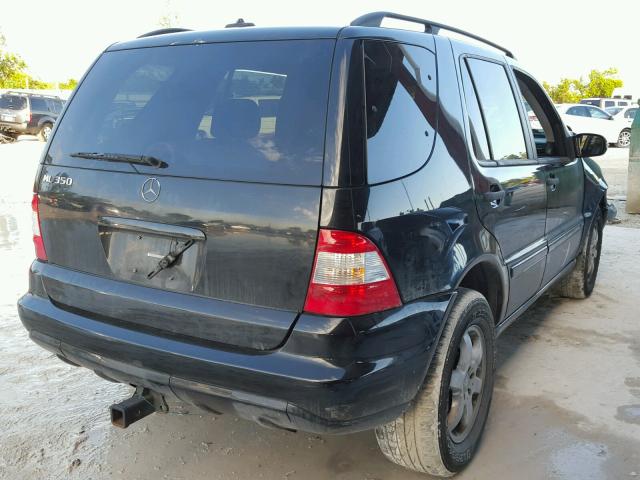 4JGAB57E53A440478 - 2003 MERCEDES-BENZ ML 350 BLACK photo 4