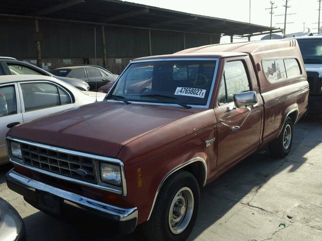 1FTCR10T3HUA65979 - 1987 FORD RANGER ORANGE photo 2