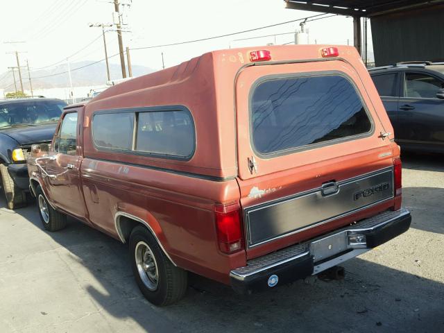 1FTCR10T3HUA65979 - 1987 FORD RANGER ORANGE photo 3