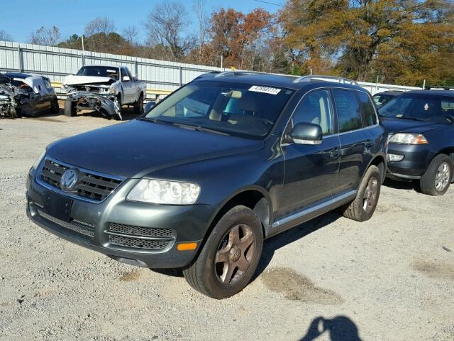 WVGZE77L27D007600 - 2007 VOLKSWAGEN TOUAREG V6 GREEN photo 2