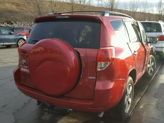 JTMBK33V475037836 - 2007 TOYOTA RAV4 RED photo 4