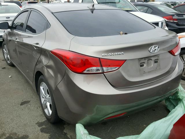 5NPDH4AEXDH349333 - 2013 HYUNDAI ELANTRA GL BROWN photo 3