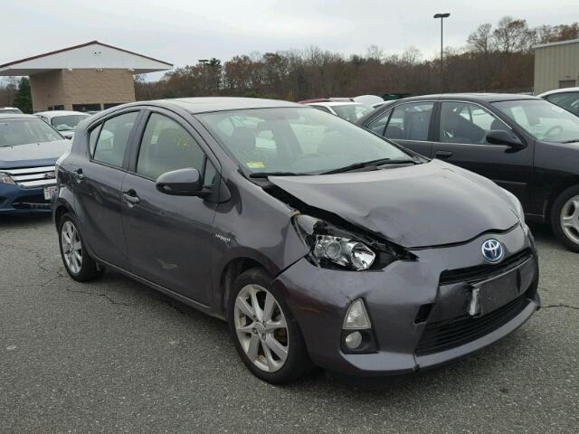 JTDKDTB38C1002342 - 2012 TOYOTA PRIUS C GRAY photo 1