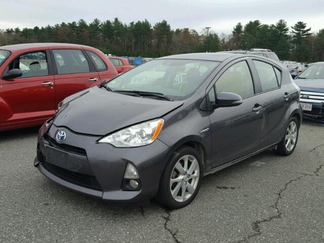 JTDKDTB38C1002342 - 2012 TOYOTA PRIUS C GRAY photo 2