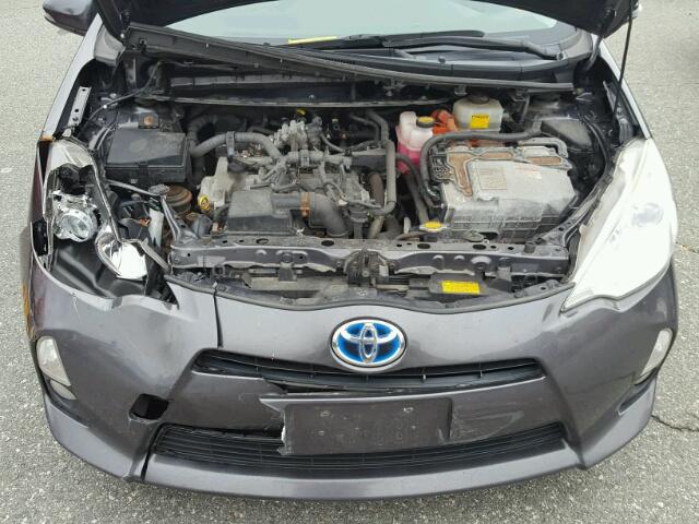 JTDKDTB38C1002342 - 2012 TOYOTA PRIUS C GRAY photo 7