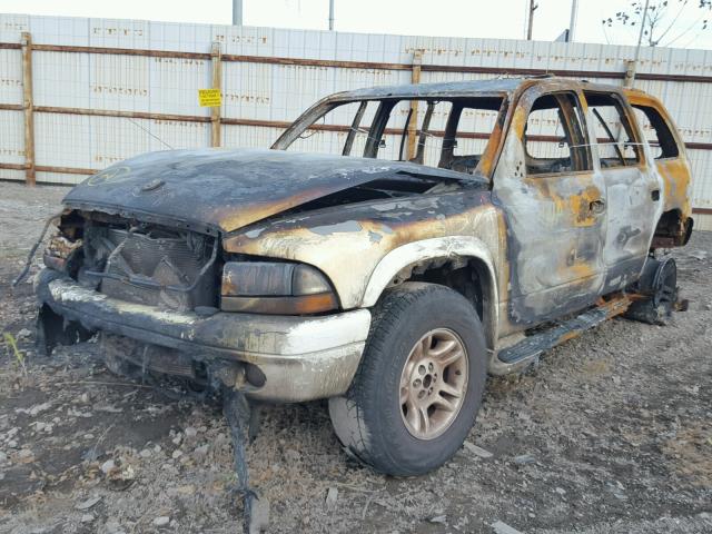 1B4HS28N81F536845 - 2001 DODGE DURANGO WHITE photo 2