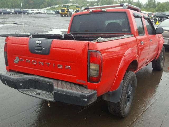 1N6MD27Y93C414567 - 2003 NISSAN FRONTIER C RED photo 4