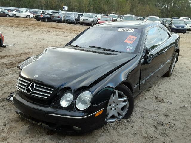 WDBPJ75J31A018363 - 2001 MERCEDES-BENZ CL 500 BLACK photo 2