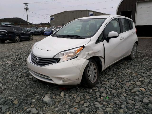 3N1CE2CP0EL356352 - 2014 NISSAN VERSA NOTE WHITE photo 2