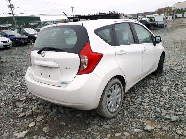 3N1CE2CP0EL356352 - 2014 NISSAN VERSA NOTE WHITE photo 4